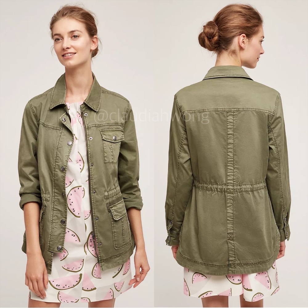 MARRAKECH Geneva Utility Anorak Jacket in Green